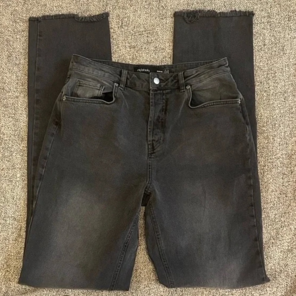 Long Tall Sally Raw Hem Button Fly Jeans